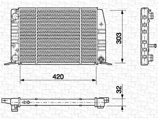 MAGNETI MARELLI Radiators, Motora dzesēšanas sistēma 350213404000